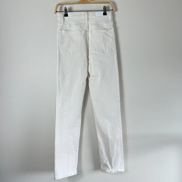 RE/DONE Originals 70's Straight Vintage White Jeans 25 - Picture 6 of 6